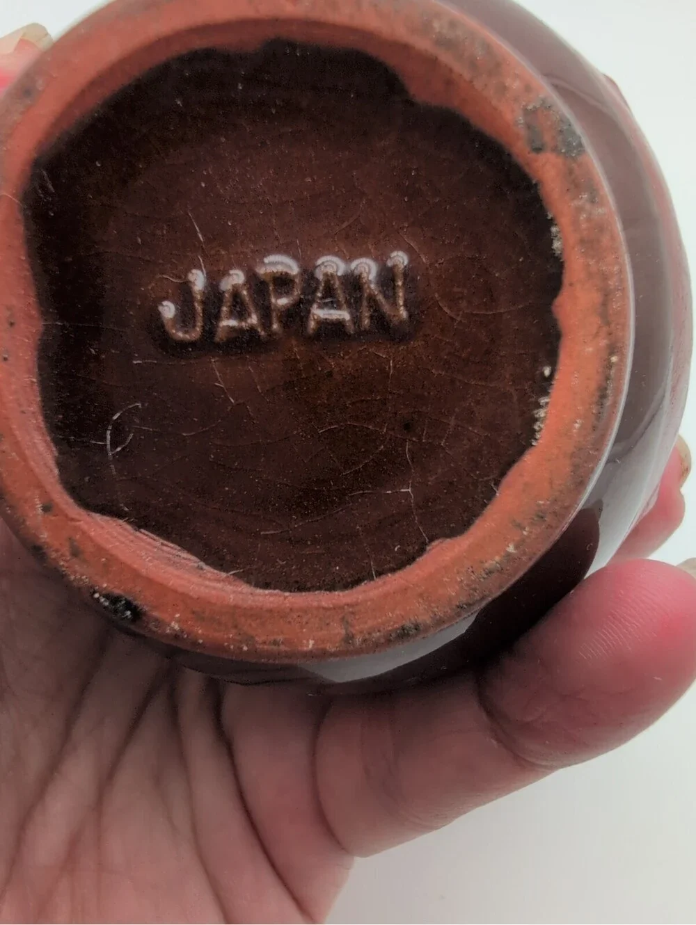 Banko Ware Japanese Pottery Intricately Carved Landscape House Miniature Vase 4